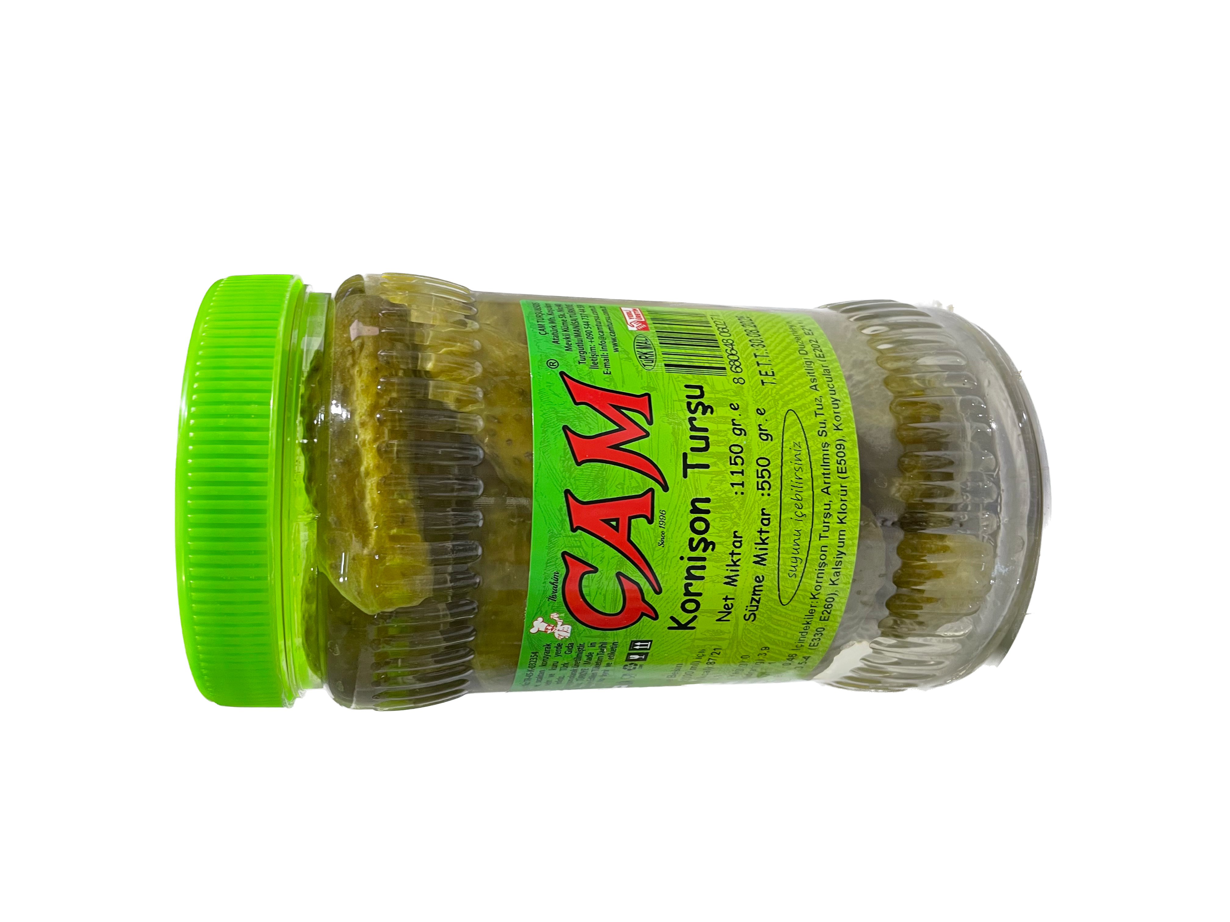 KORNİŞON TURŞU PET KAVANOZ 1150 gr.